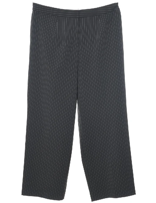 Price Blitz soft jacketPinstriped Black Casual Trousers - W34 L28