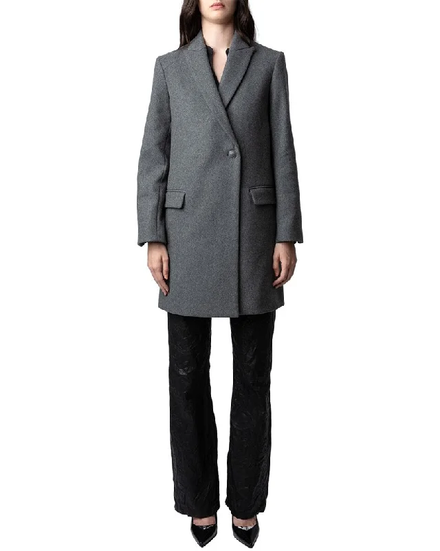 Bonus Savings comfortable jacketZadig & Voltaire Marco Wool-Blend Coat