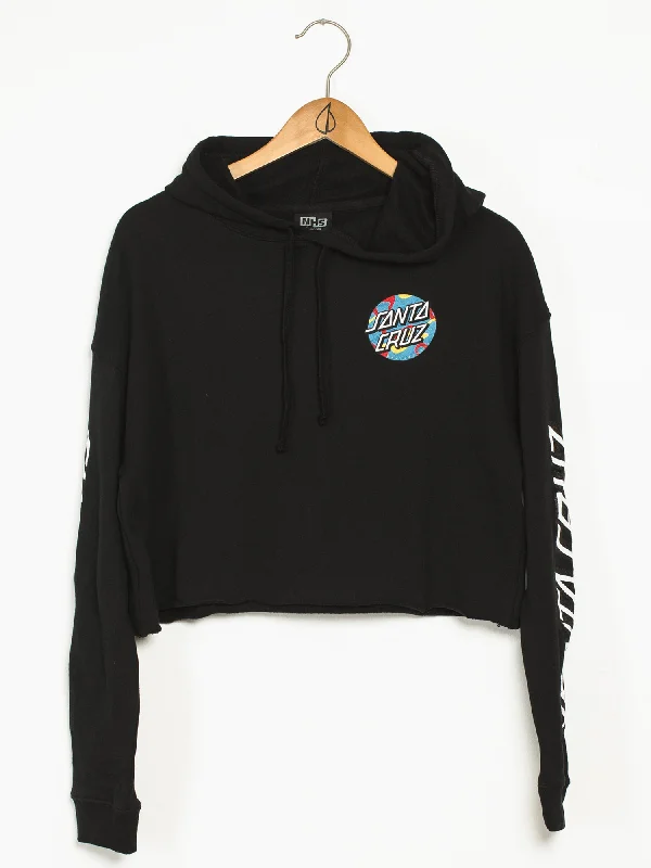 The Best Prices SANTA CRUZ PRIMARY DOT CROP PULLOVER HOODIE  - CLEARANCE