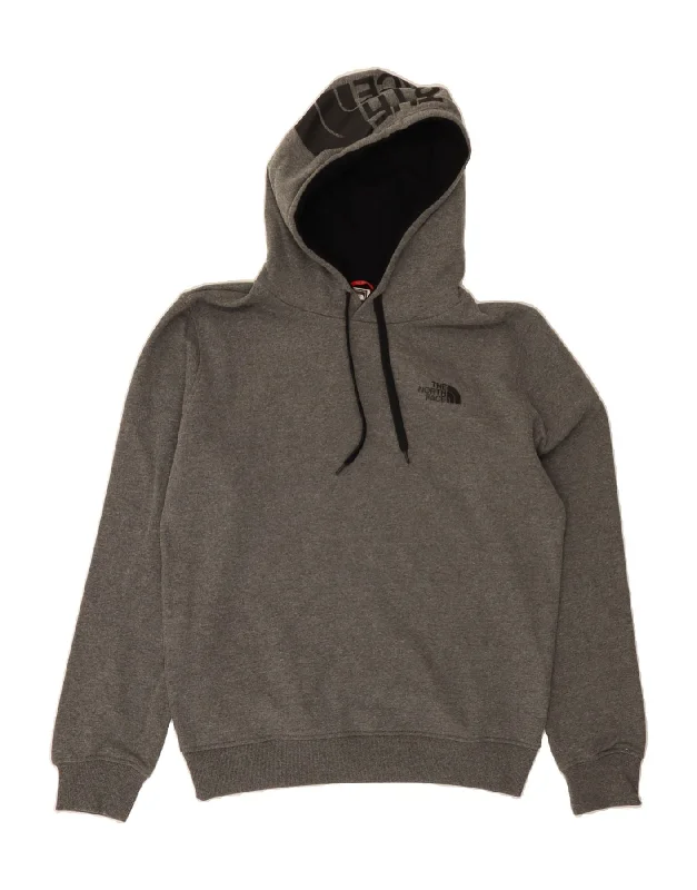 Crazy Deals THE NORTH FACE Mens Graphic Hoodie Jumper Medium Grey Cotton