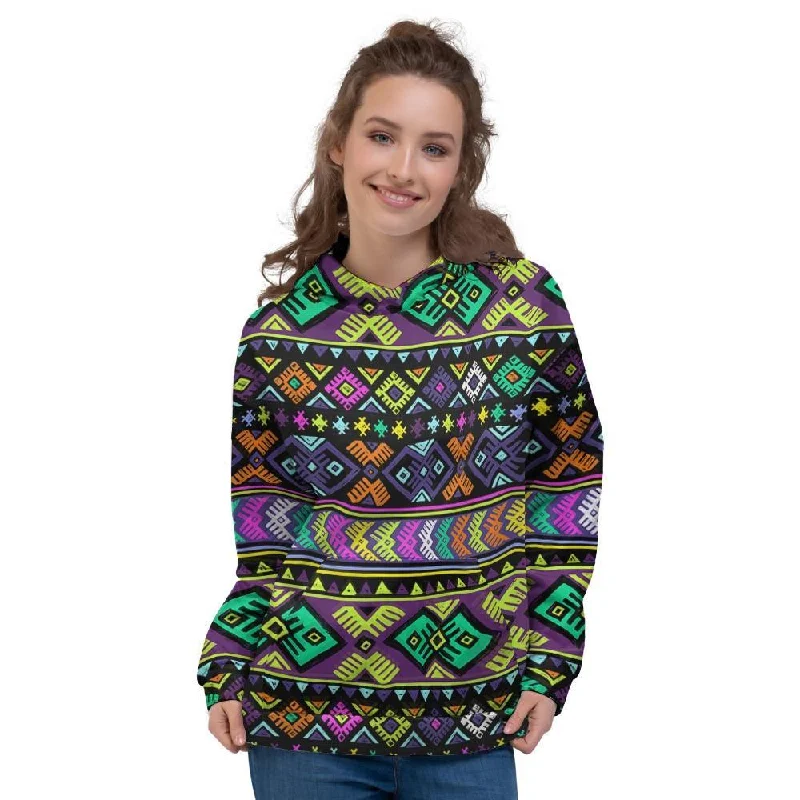 Closeout Navojo Aztec Print Women's Hoodie
