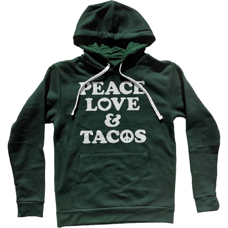 Steals and Deals Peace Love and Tacos Unisex Hoodie