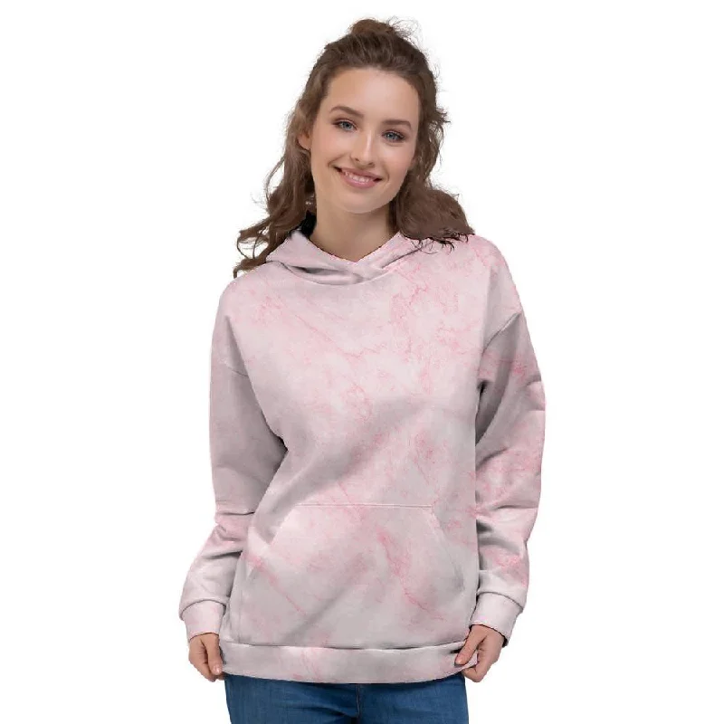 Price Reduction Pink Marble Women's Hoodie