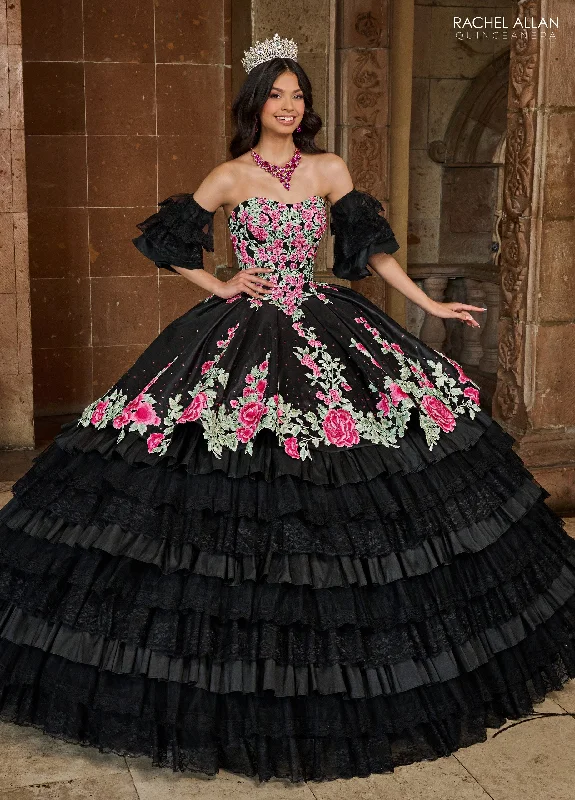 Can't Be Beat bodycon dressRachel Allan RQ5002 Long Quinceanera Detachable Sleeve Ball Gown
