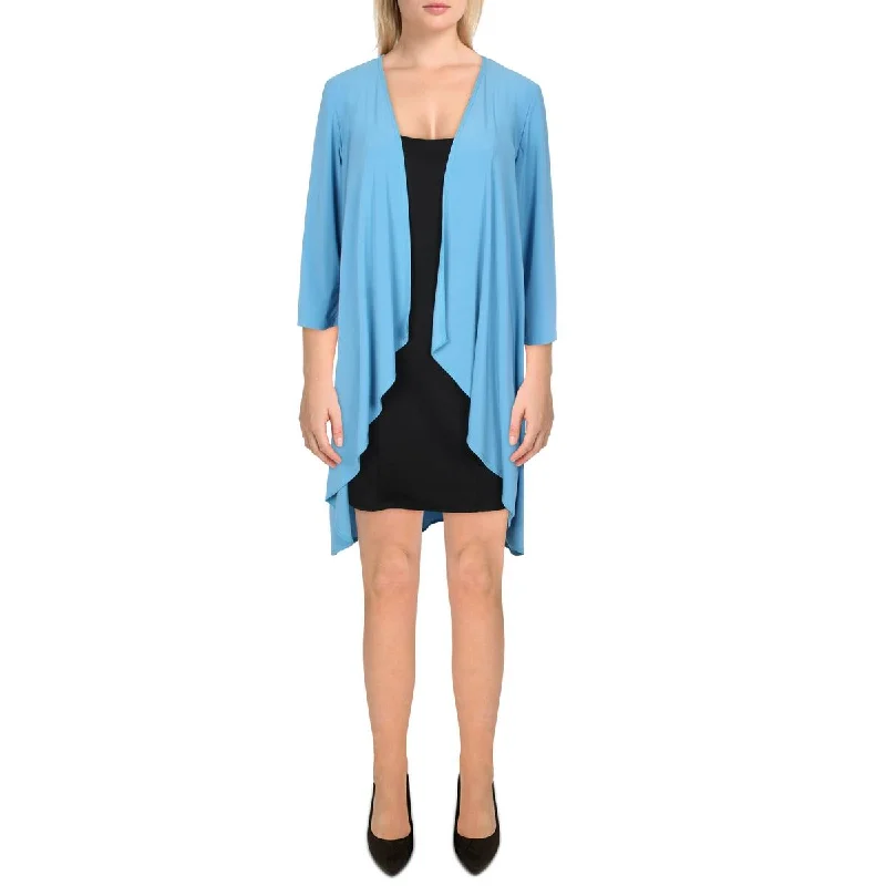 Seasonal Clearance sporty casual jacketWomens Knit Drapey Duster Blazer