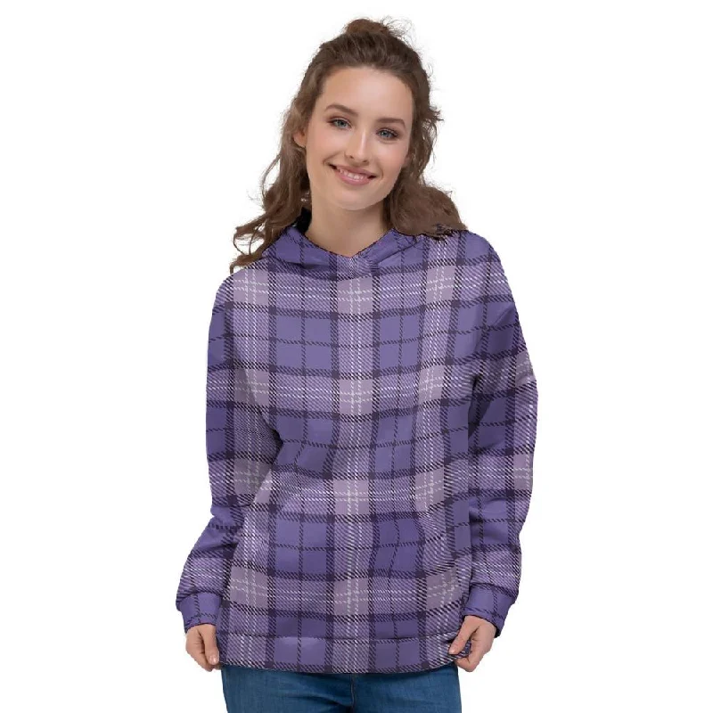 Exclusive Online Offer Purple Plaid Tartan Women's Hoodie
