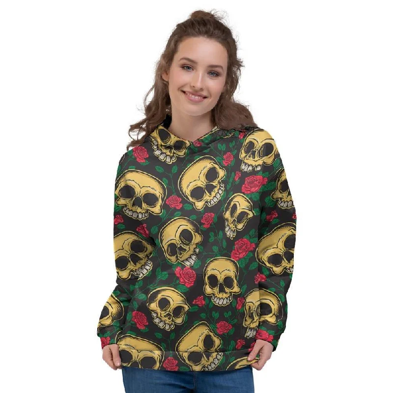 Price Drop Mexican Rose Skull Women's Hoodie