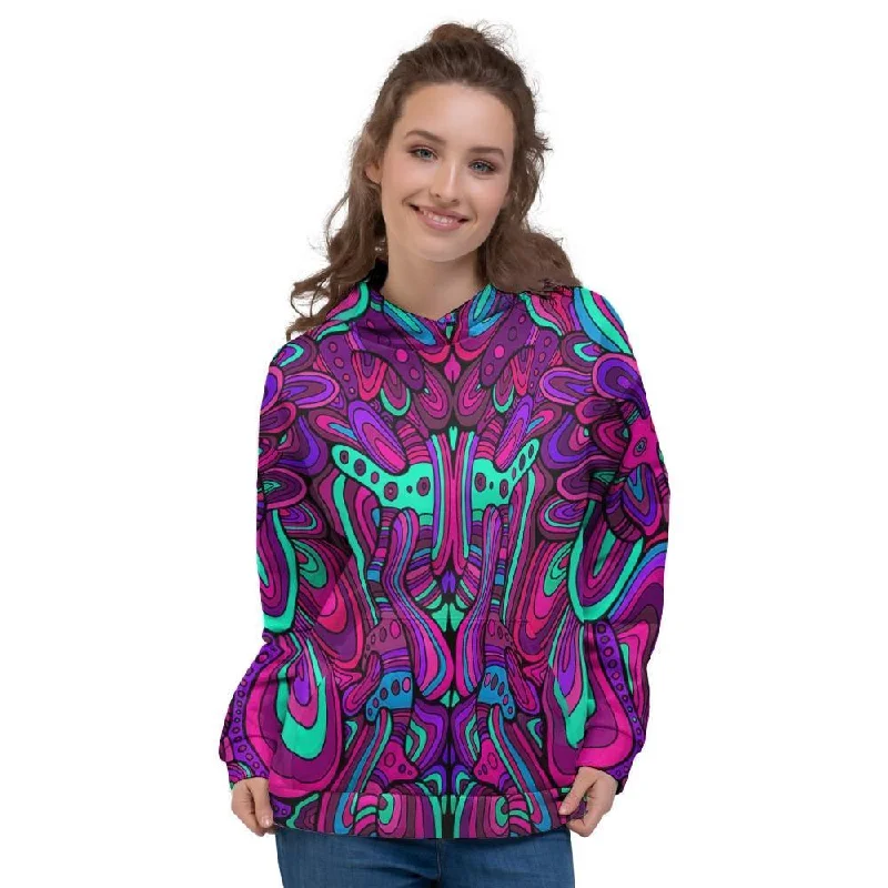 Factory Direct Sale Psychedelic Trippy Doodle Women's Hoodie