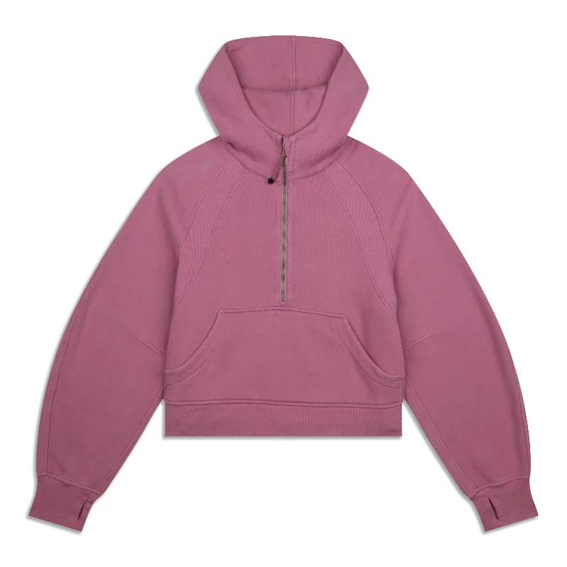 Savings Spectacular Scuba Oversized Half-Zip Hoodie - Resale