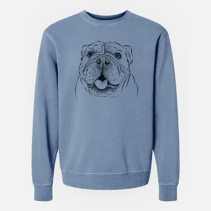 Today’s Deal comfy workout wear hoodieBare Louie the English Bulldog - Unisex Pigment Dyed Crew Sweatshirt Today’s Deal comfy workout wear hoodieBare Louie the English Bulldog - Unisex Pigment Dyed Crew Sweatshirt