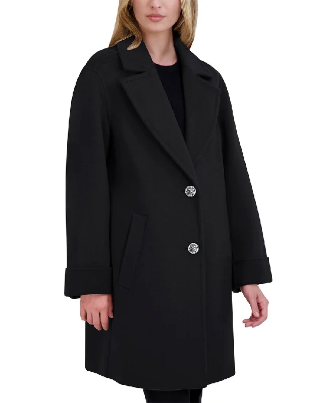 Stock Clearance classic bomber jacketTahari Sandra Wool-Blend Coat