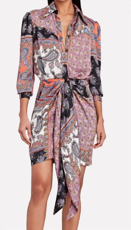 Bonus Savings wrap-around dressAgnes Mini Dress In Bazaar