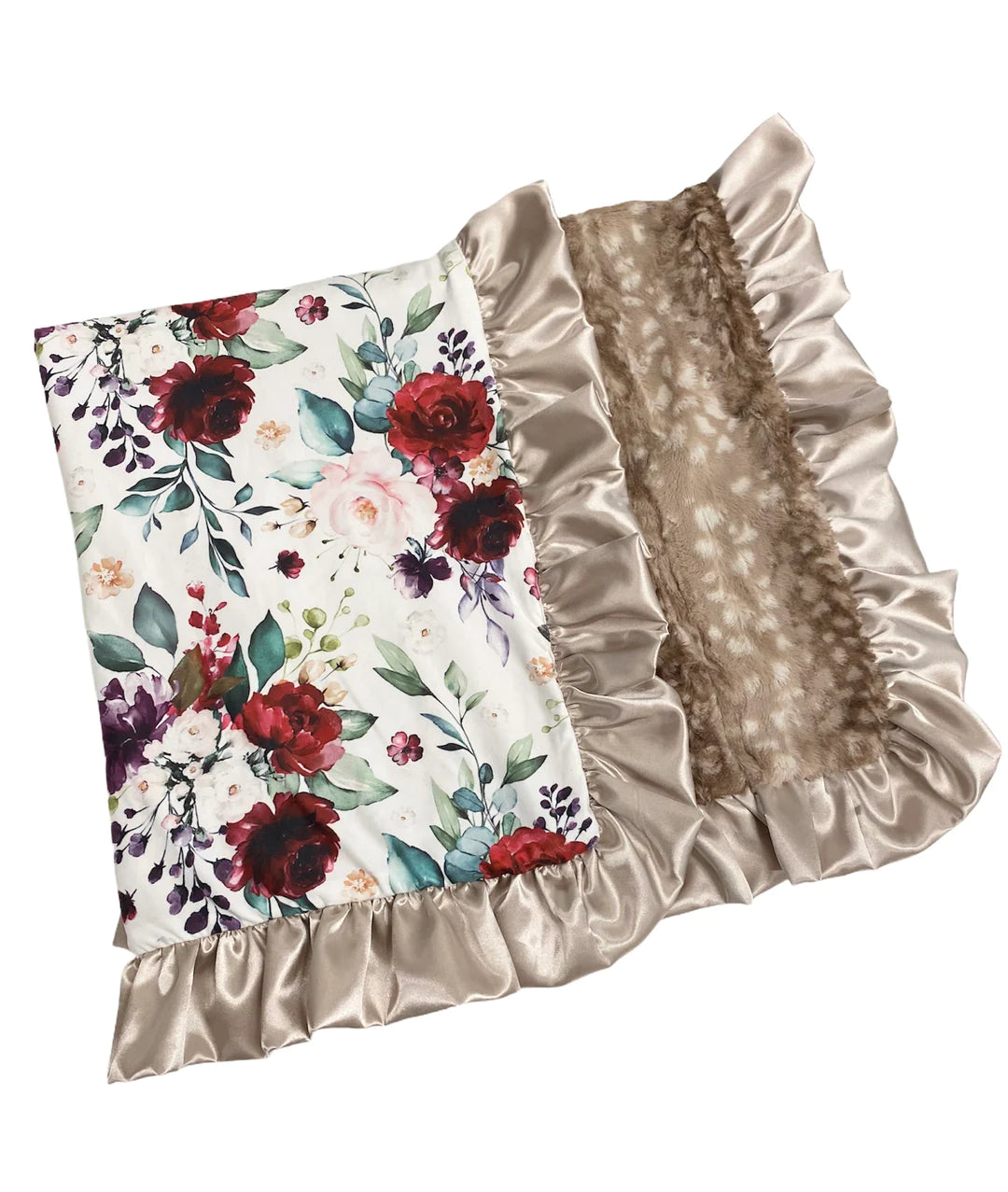 Extra Discounts ruffle dressLush Floral Fawn Plush Blanket