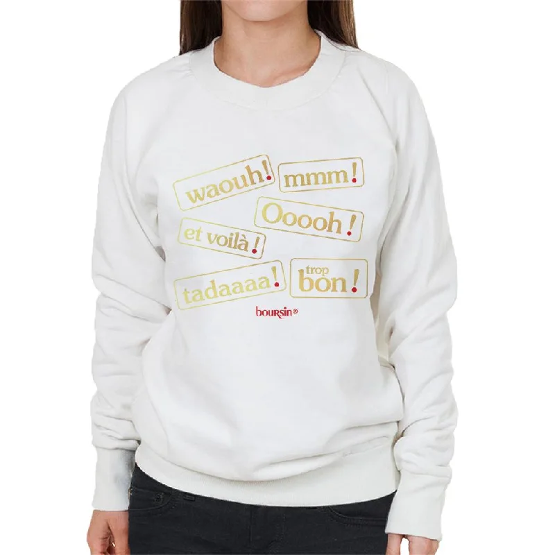 Sale Event workout-ready hoodieBoursin Trop Bon Metallic Gold Foil Women's Sweatshirt Sale Event workout-ready hoodieBoursin Trop Bon Metallic Gold Foil Women's Sweatshirt
