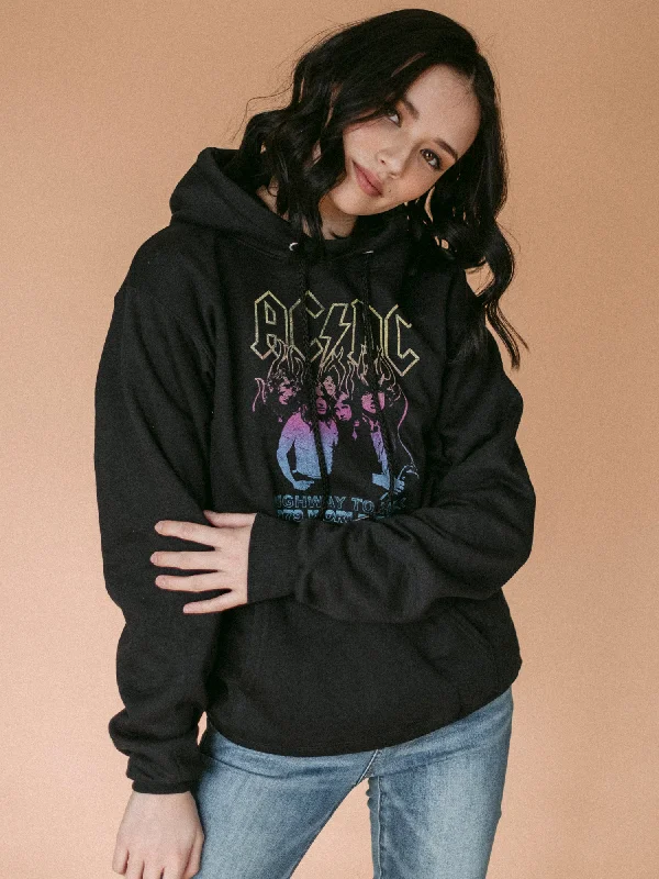 Best Deals GOODIE TWO SLEEVE AC/DC ON FIRE PULLOVER HOODIE  - CLEARANCE