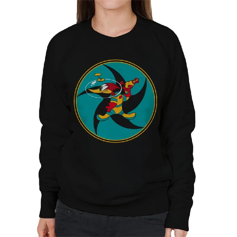 Deal Zone cozy workout hoodieWoody Woodpecker Space Suit Women's Sweatshirt